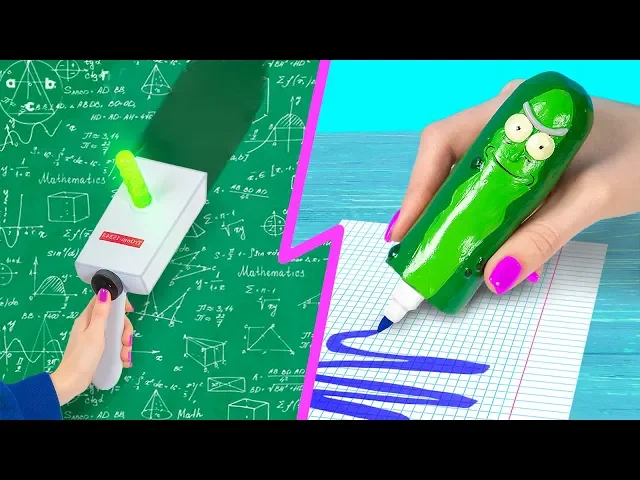 10个瑞克和莫蒂办公用品diy~